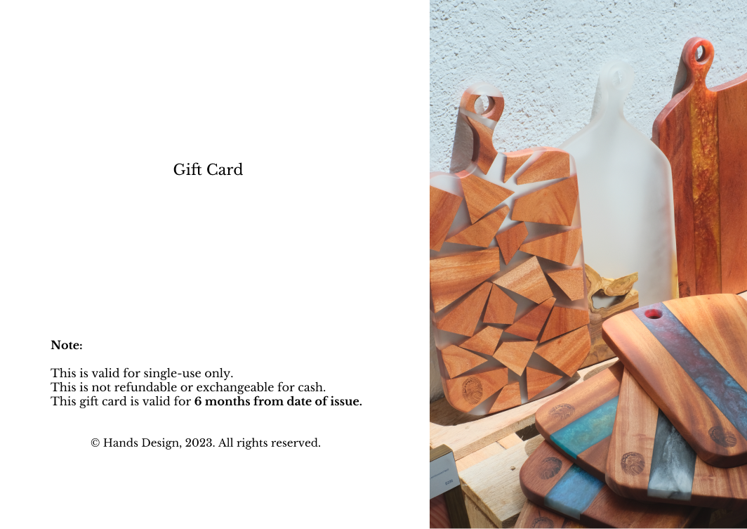 Hands Design Gift Card